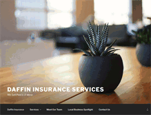 Tablet Screenshot of daffininsurance.com